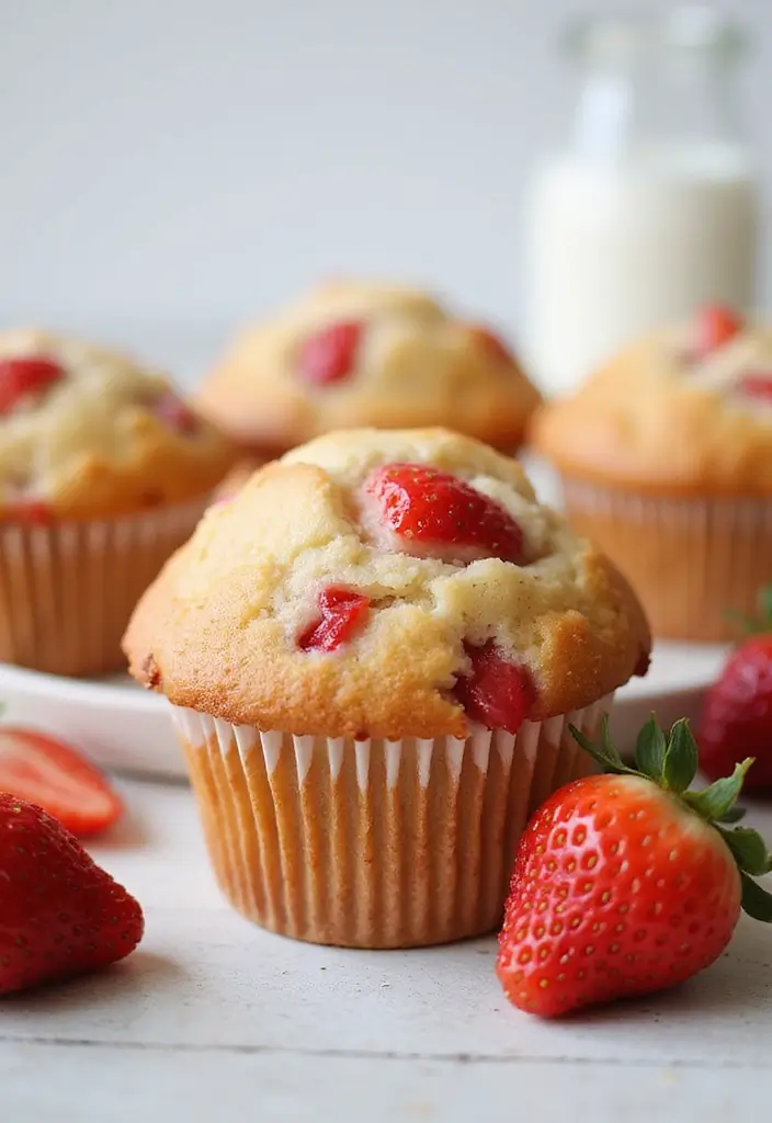 25 Almond Flour Muffin Recipes That Are Gluten-Free and Delicious 65 25 Almond Flour Muffin Recipes That Are Gluten-Free and Delicious - 11. Almond Flour Strawberry Muffins