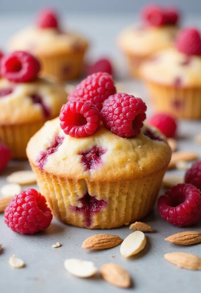 25 Almond Flour Muffin Recipes That Are Gluten-Free and Delicious 84 25 Almond Flour Muffin Recipes That Are Gluten-Free and Delicious - 14. Almond Flour Raspberry Almond Muffins