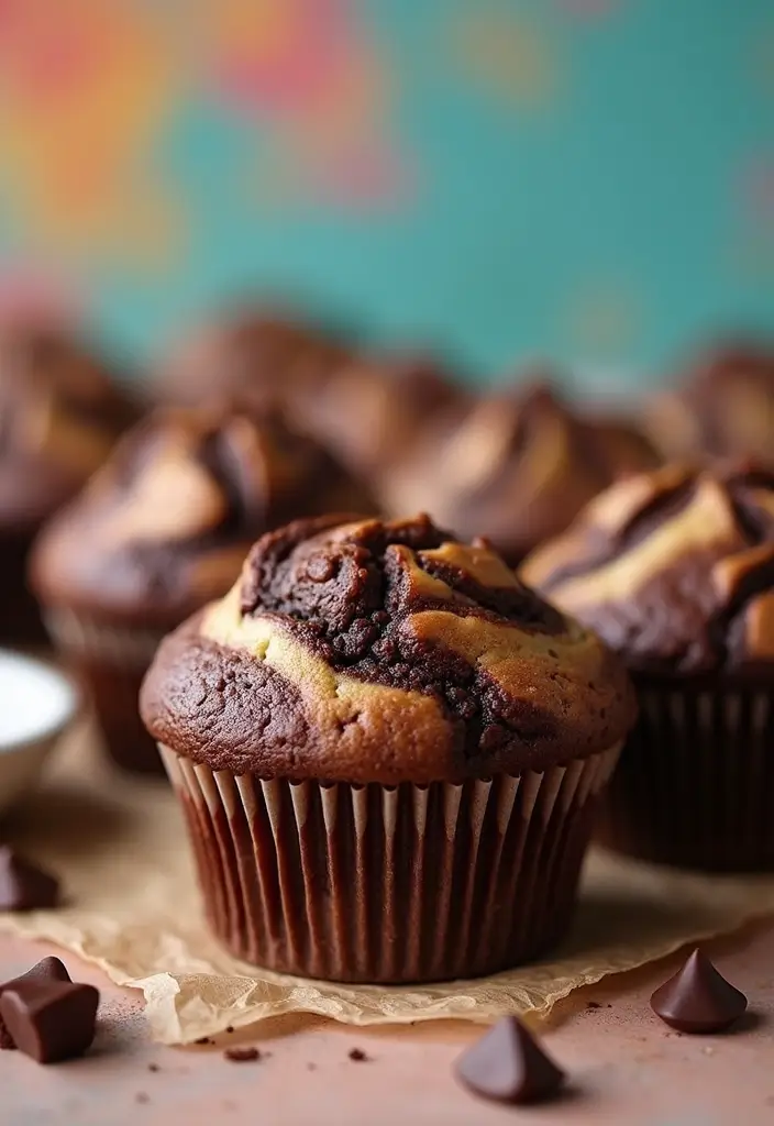 25 Almond Flour Muffin Recipes That Are Gluten-Free and Delicious 145 25 Almond Flour Muffin Recipes That Are Gluten-Free and Delicious - 23. Almond Flour Marbled Chocolate Muffins