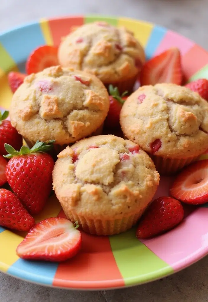 25 Applesauce Muffin Recipes That Are Moist and Flavorful 127 25 Applesauce Muffin Recipes That Are Moist and Flavorful - 21. Strawberry Applesauce Muffins
