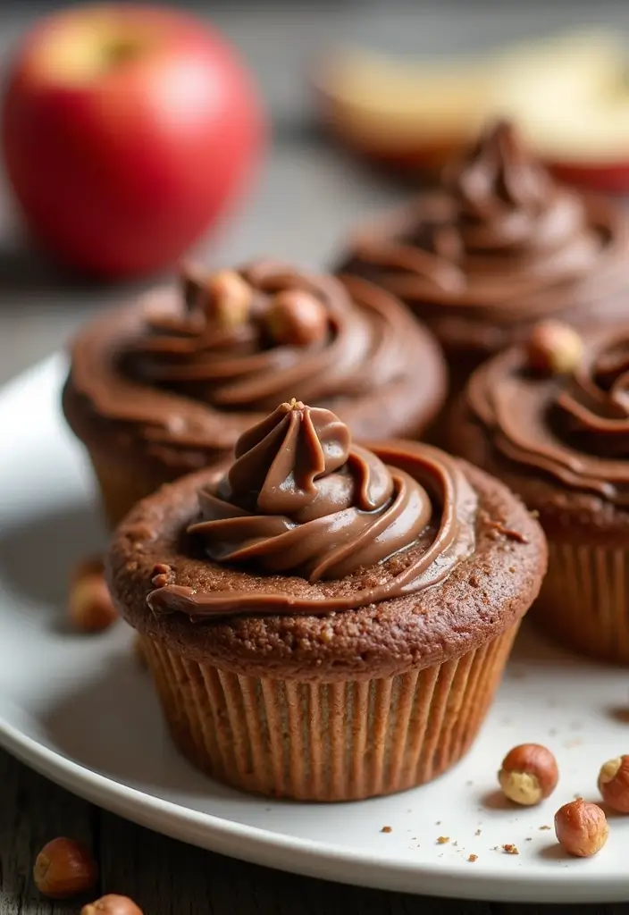 25 Applesauce Muffin Recipes That Are Moist and Flavorful 147 25 Applesauce Muffin Recipes That Are Moist and Flavorful - 25. Nutella Swirl Applesauce Muffins