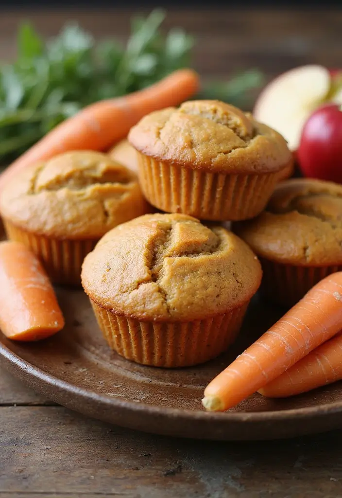 25 Applesauce Muffin Recipes That Are Moist and Flavorful 22 25 Applesauce Muffin Recipes That Are Moist and Flavorful - 4. Apple Carrot Applesauce Muffins