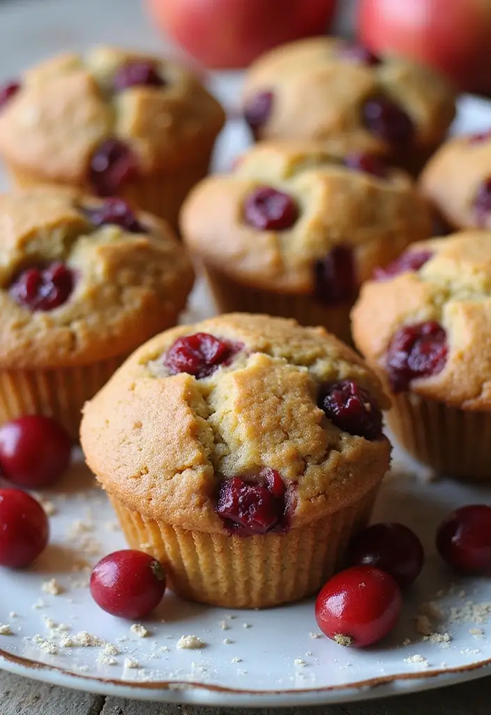25 Applesauce Muffin Recipes That Are Moist and Flavorful 34 25 Applesauce Muffin Recipes That Are Moist and Flavorful - 6. Cranberry Applesauce Muffins