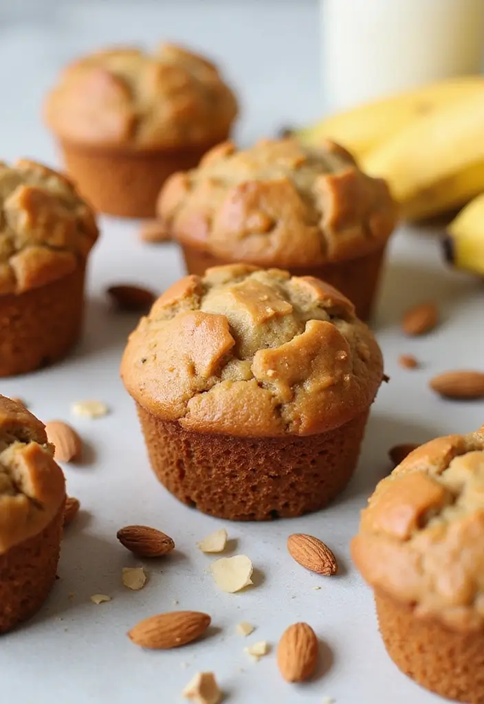 25 Biscuit Muffin Tin Recipes for Breakfast and Beyond 80 25 Biscuit Muffin Tin Recipes for Breakfast and Beyond - 14. Almond Butter and Banana Muffins
