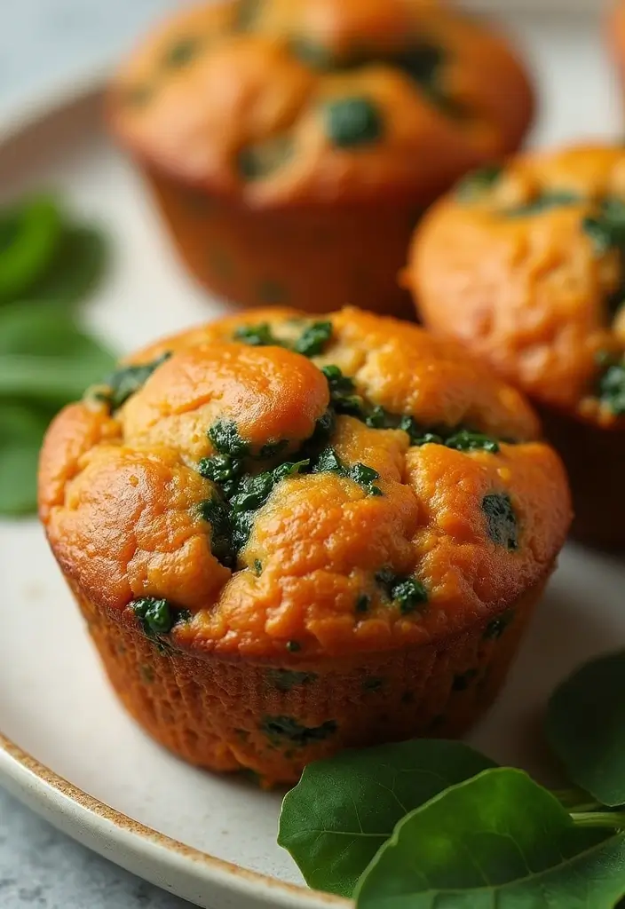 25 Biscuit Muffin Tin Recipes for Breakfast and Beyond 104 25 Biscuit Muffin Tin Recipes for Breakfast and Beyond - 18. Savory Sweet Potato and Spinach Muffins