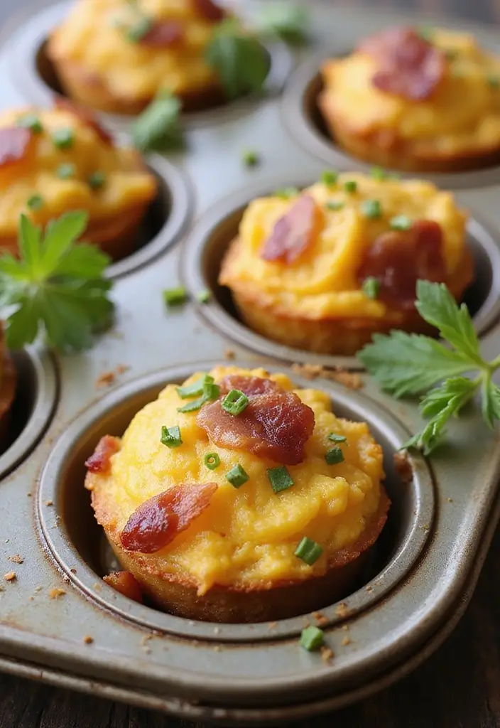 25 Biscuit Muffin Tin Recipes for Breakfast and Beyond 6 25 Biscuit Muffin Tin Recipes for Breakfast and Beyond - 2. Savory Bacon and Egg Bites