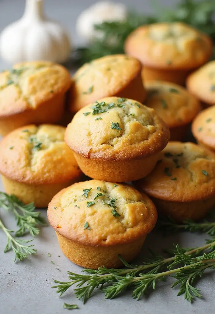 25 Biscuit Muffin Tin Recipes for Breakfast and Beyond 118 25 Biscuit Muffin Tin Recipes for Breakfast and Beyond - 20. Garlic and Herb Muffins