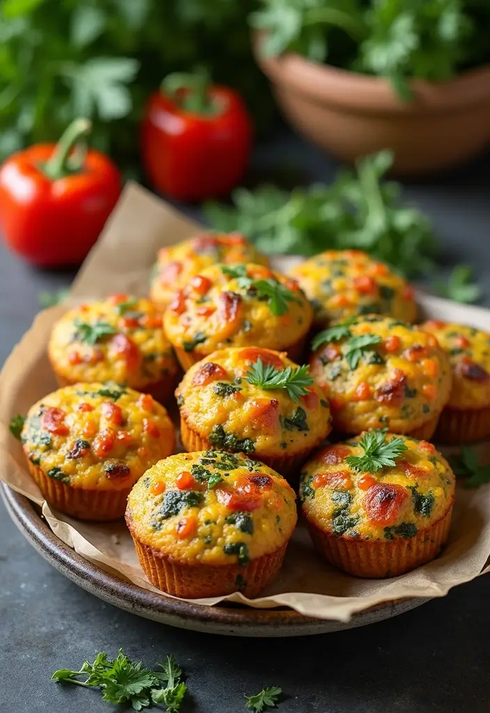 25 Biscuit Muffin Tin Recipes for Breakfast and Beyond 25 25 Biscuit Muffin Tin Recipes for Breakfast and Beyond - 5. Mediterranean Veggie Muffins