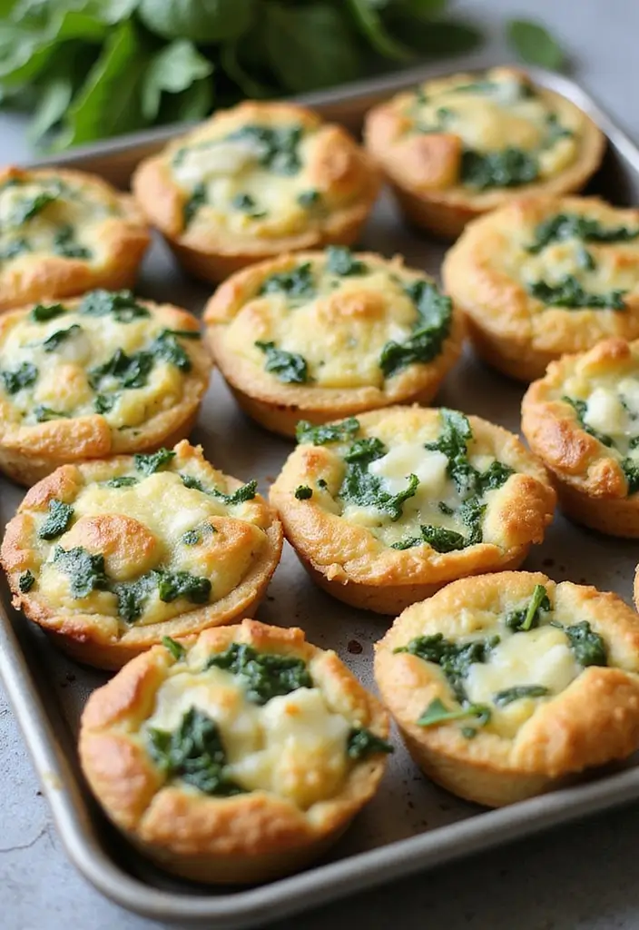 25 Biscuit Muffin Tin Recipes for Breakfast and Beyond 39 25 Biscuit Muffin Tin Recipes for Breakfast and Beyond - 7. Spinach and Feta Mini Quiches