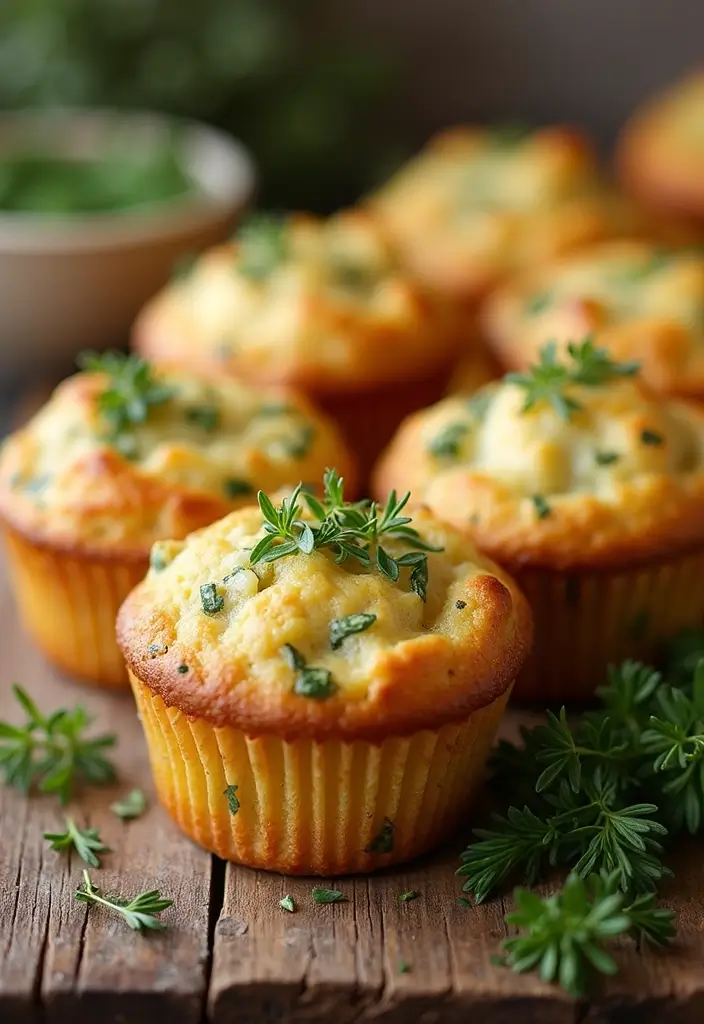 25 Biscuit Muffin Tin Recipes for Breakfast and Beyond 42 25 Biscuit Muffin Tin Recipes for Breakfast and Beyond - 8. Savory Herb and Cheese Muffins