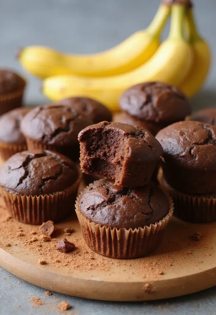 25 Biscuit Muffin Tin Recipes for Breakfast and Beyond 47 25 Biscuit Muffin Tin Recipes for Breakfast and Beyond - 9. Chocolate Banana Muffins