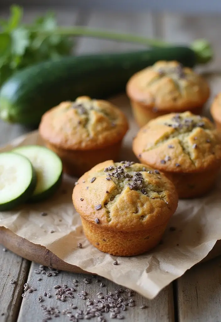 25 Chia Seed Muffin Recipes for a Nutritious Boost 63 25 Chia Seed Muffin Recipes for a Nutritious Boost - 11. Zucchini Chia Seed Muffins