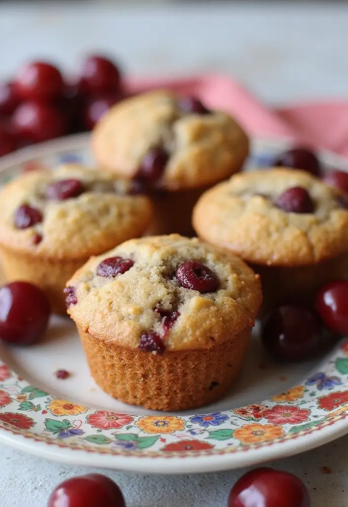 25 Chia Seed Muffin Recipes for a Nutritious Boost 77 25 Chia Seed Muffin Recipes for a Nutritious Boost - 13. Cherry Almond Chia Muffins