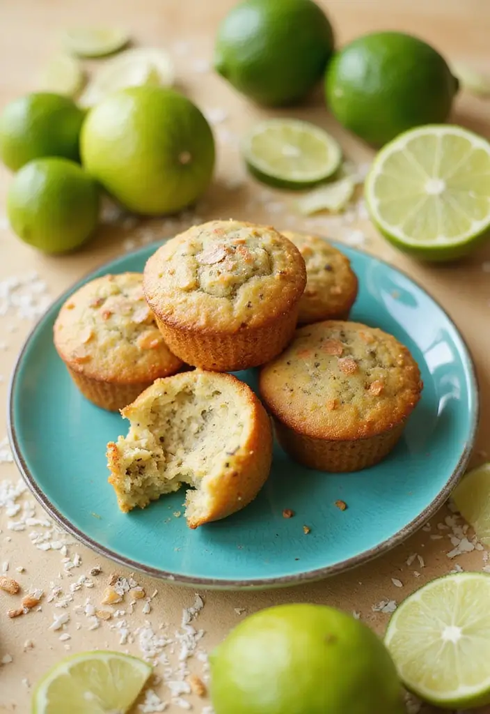 25 Chia Seed Muffin Recipes for a Nutritious Boost 125 25 Chia Seed Muffin Recipes for a Nutritious Boost - 23. Coconut Lime Chia Seed Muffins
