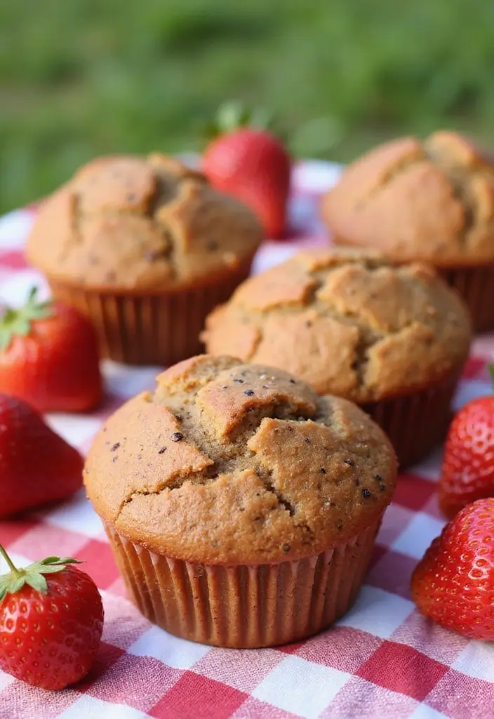 25 Chia Seed Muffin Recipes for a Nutritious Boost 51 25 Chia Seed Muffin Recipes for a Nutritious Boost - 9. Strawberry Chia Seed Muffins