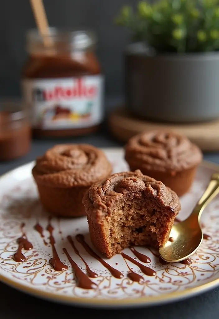 25 Coffee Cake Muffin Recipes That Pair Perfectly with Morning Brew - 12. Nutella Swirl Coffee Cake Muffins