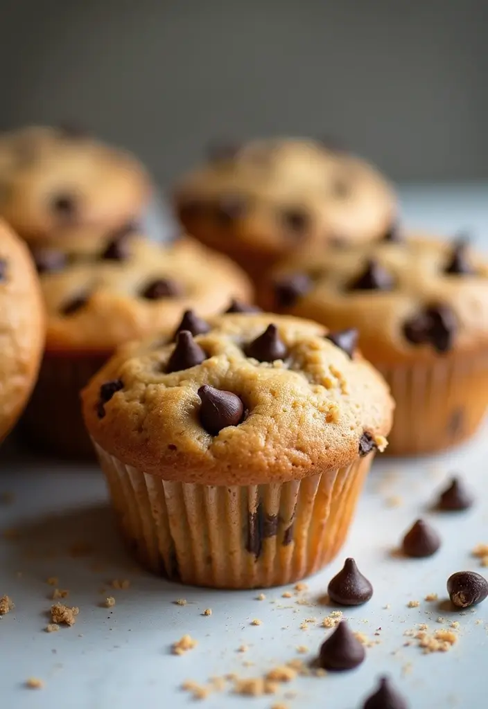 25 Coffee Cake Muffin Recipes That Pair Perfectly with Morning Brew - 13. Peanut Butter Chocolate Chip Coffee Cake Muffins