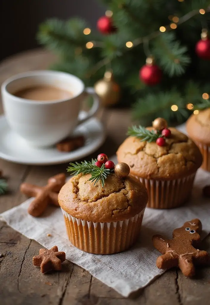 25 Coffee Cake Muffin Recipes That Pair Perfectly with Morning Brew - 14. Gingerbread Coffee Cake Muffins