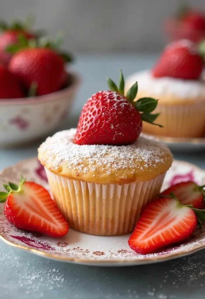 25 Coffee Cake Muffin Recipes That Pair Perfectly with Morning Brew - 7. Strawberry Cream Cheese Coffee Cake Muffins