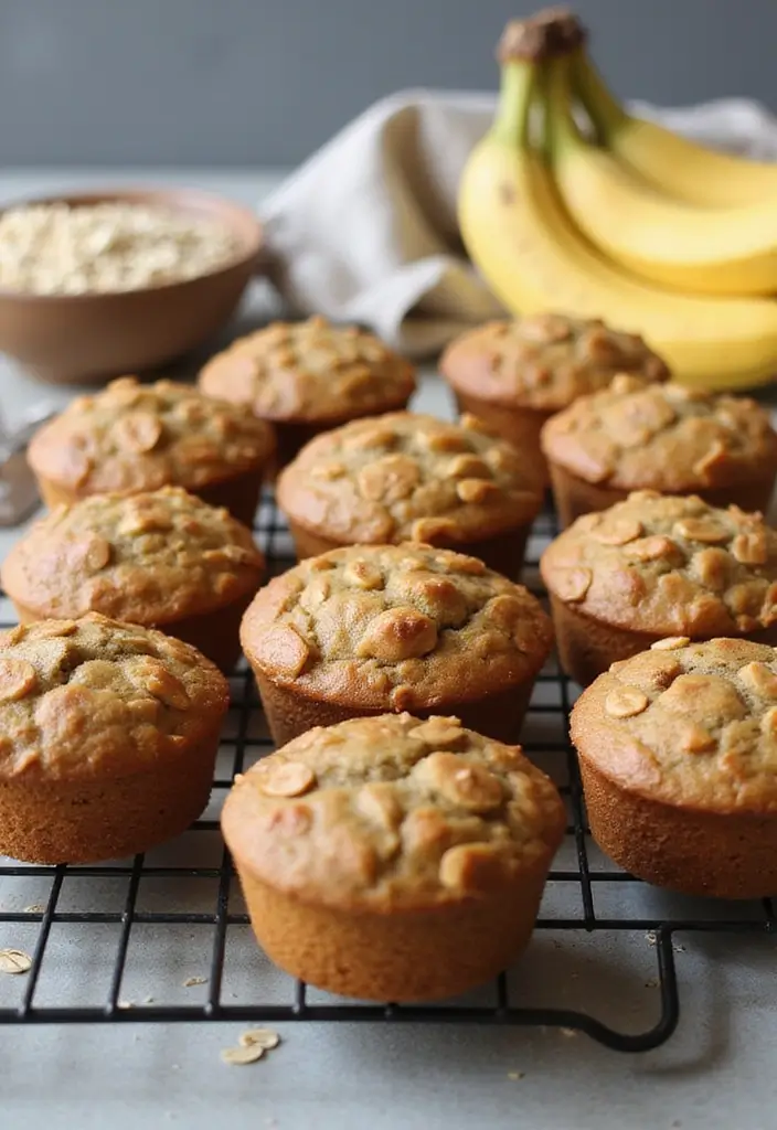 25 Easy 4-Ingredient Muffin Recipes Anyone Can Bake 1 25 Easy 4-Ingredient Muffin Recipes Anyone Can Bake - 1. Banana Oat Muffins