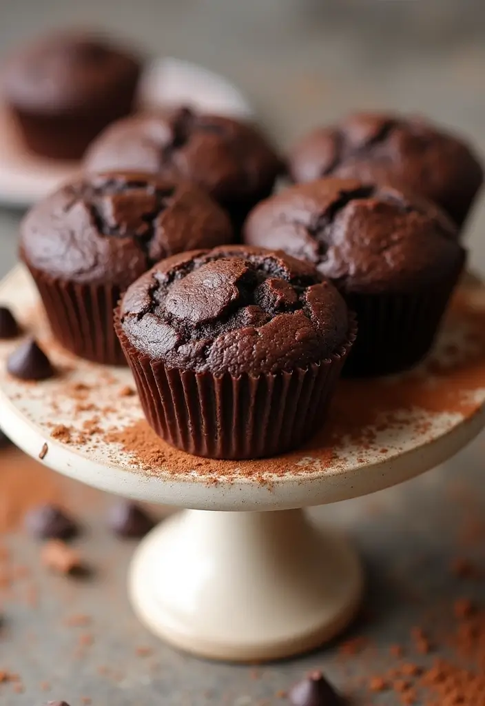 25 Easy 4-Ingredient Muffin Recipes Anyone Can Bake 69 25 Easy 4-Ingredient Muffin Recipes Anyone Can Bake - 11. Double Chocolate Muffins