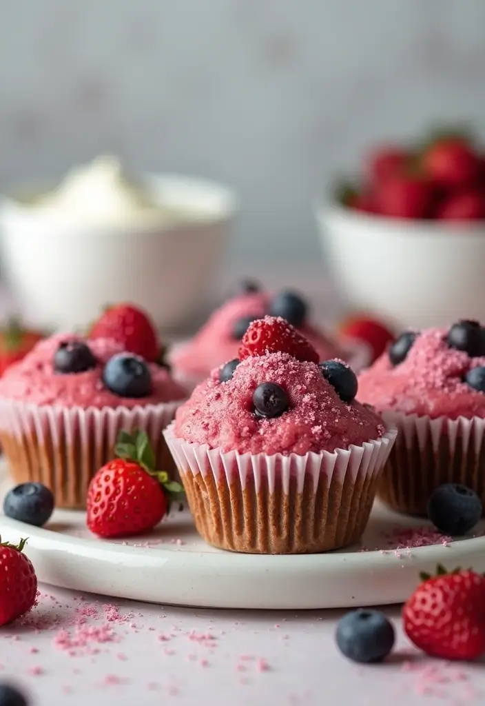 25 Easy 4-Ingredient Muffin Recipes Anyone Can Bake 76 25 Easy 4-Ingredient Muffin Recipes Anyone Can Bake - 12. Berry Smoothie Muffins