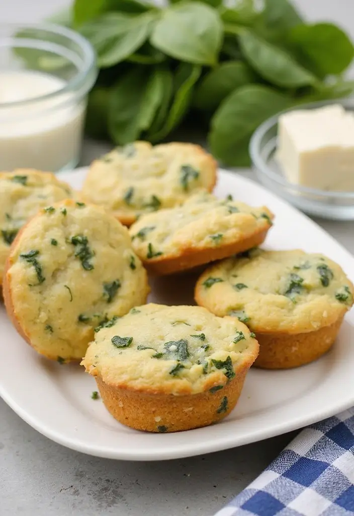 25 Easy 4-Ingredient Muffin Recipes Anyone Can Bake 119 25 Easy 4-Ingredient Muffin Recipes Anyone Can Bake - 19. Spinach Feta Muffins