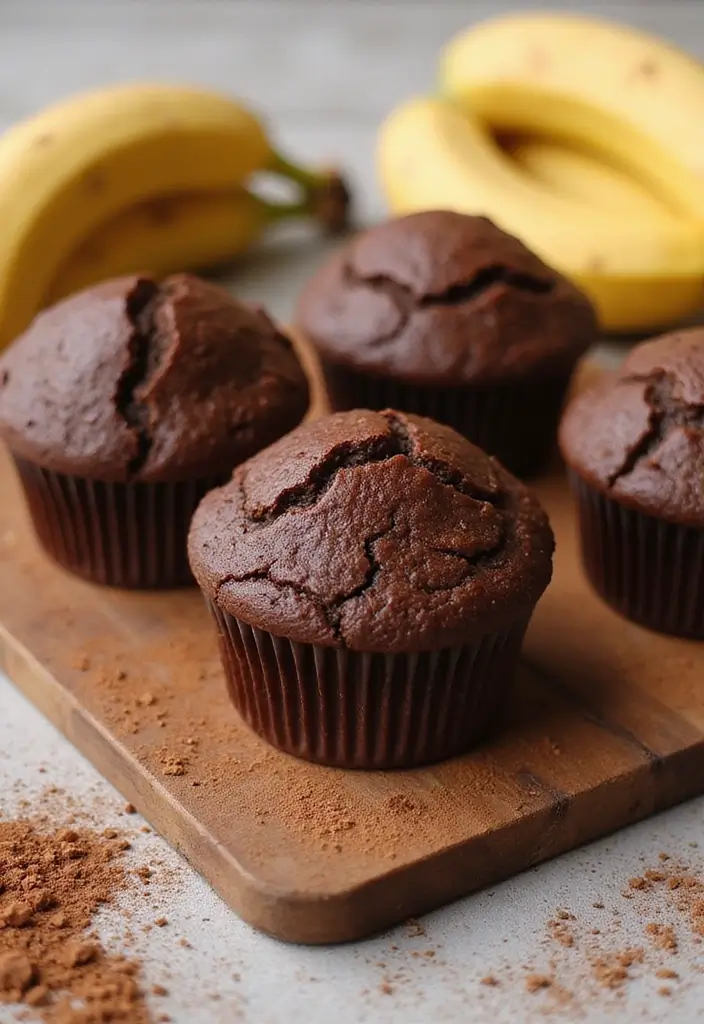 25 Easy 4-Ingredient Muffin Recipes Anyone Can Bake 133 25 Easy 4-Ingredient Muffin Recipes Anyone Can Bake - 21. Chocolate Banana Muffins