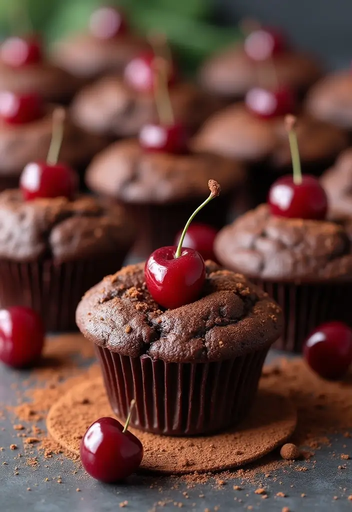 25 Easy 4-Ingredient Muffin Recipes Anyone Can Bake 161 25 Easy 4-Ingredient Muffin Recipes Anyone Can Bake - 25. Chocolate Cherry Muffins