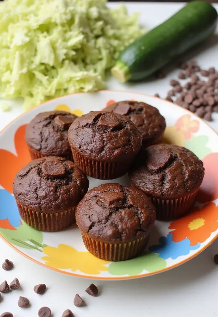 25 Easy 4-Ingredient Muffin Recipes Anyone Can Bake 41 25 Easy 4-Ingredient Muffin Recipes Anyone Can Bake - 7. Zucchini Chocolate Muffins