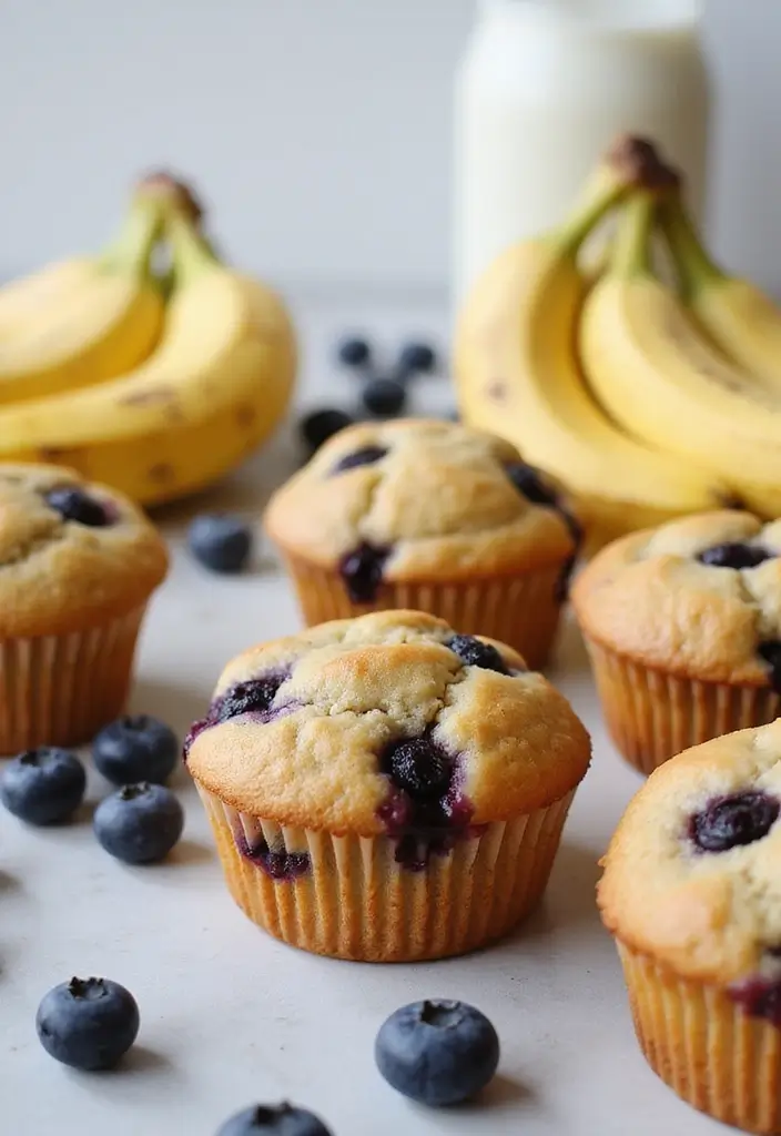 25 Easy Blueberry Muffin Recipes That Always Turn Out Perfect 59 25 Easy Blueberry Muffin Recipes That Always Turn Out Perfect - 11. Blueberry Banana Muffins