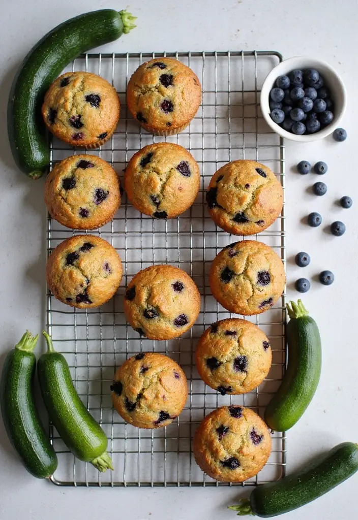 25 Easy Blueberry Muffin Recipes That Always Turn Out Perfect 73 25 Easy Blueberry Muffin Recipes That Always Turn Out Perfect - 13. Blueberry Zucchini Muffins