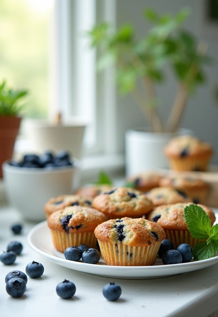 25 Easy Blueberry Muffin Recipes That Always Turn Out Perfect 107 25 Easy Blueberry Muffin Recipes That Always Turn Out Perfect - 19. Blueberry Mint Muffins