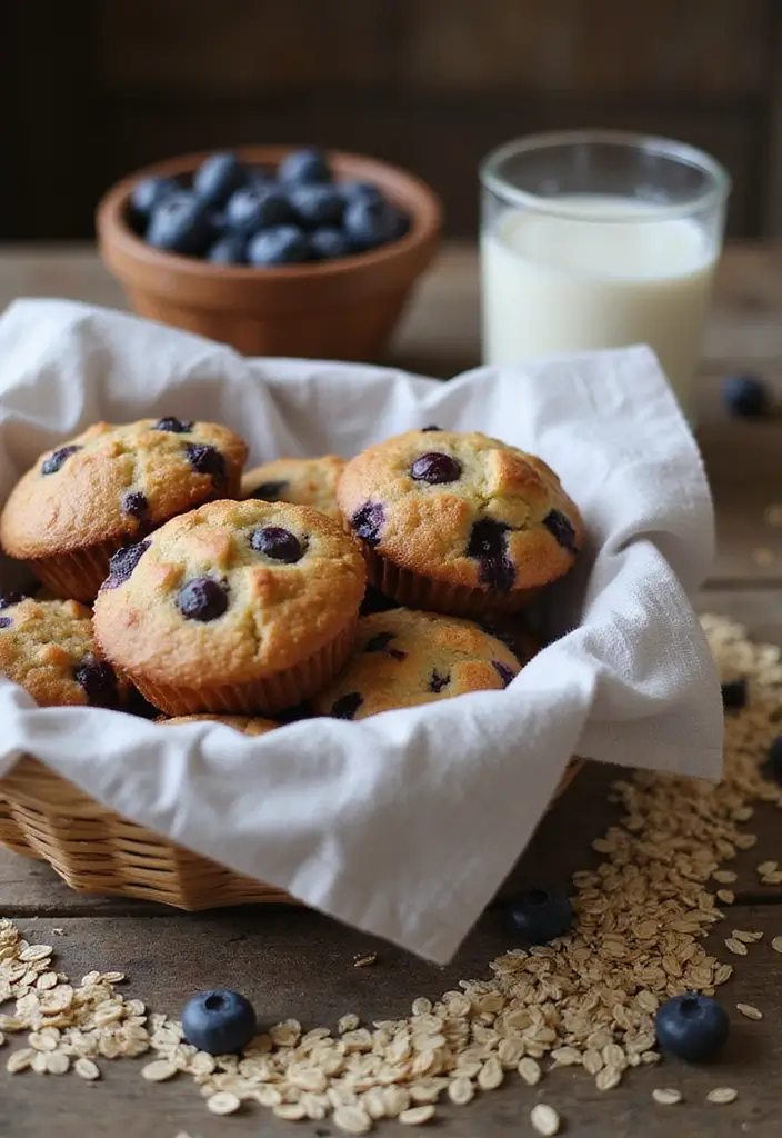 25 Easy Blueberry Muffin Recipes That Always Turn Out Perfect 32 25 Easy Blueberry Muffin Recipes That Always Turn Out Perfect - 6. Blueberry Oatmeal Muffins
