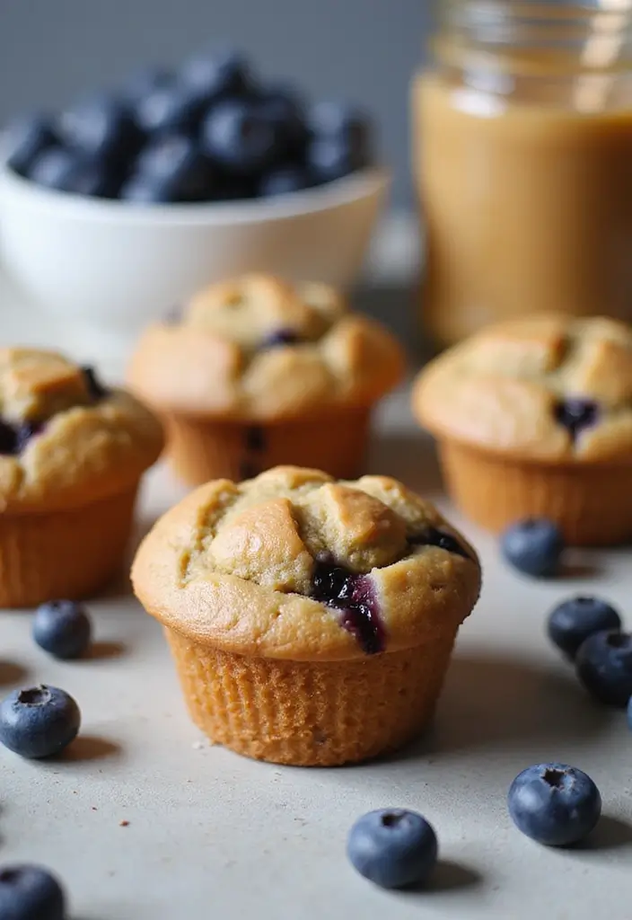 25 Easy Blueberry Muffin Recipes That Always Turn Out Perfect 44 25 Easy Blueberry Muffin Recipes That Always Turn Out Perfect - 8. Peanut Butter Blueberry Muffins