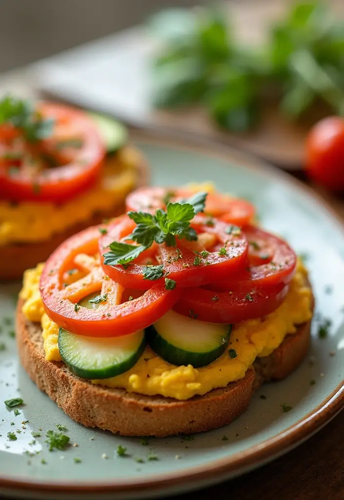 25 English Muffin Breakfast Recipes That Start the Day Right 99 25 English Muffin Breakfast Recipes That Start the Day Right - 15. Hummus and Veggie Muffin