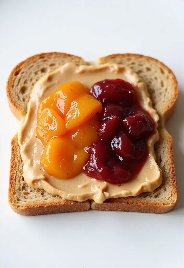 25 English Muffin Breakfast Recipes That Start the Day Right 113 25 English Muffin Breakfast Recipes That Start the Day Right - 17. Nut Butter and Jam Muffin