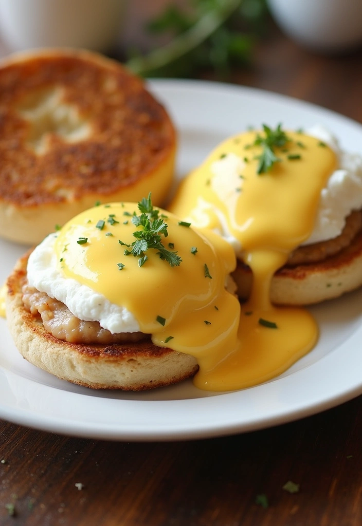 25 English Muffin Breakfast Recipes That Start the Day Right 8 25 English Muffin Breakfast Recipes That Start the Day Right - 2. Classic Eggs Benedict