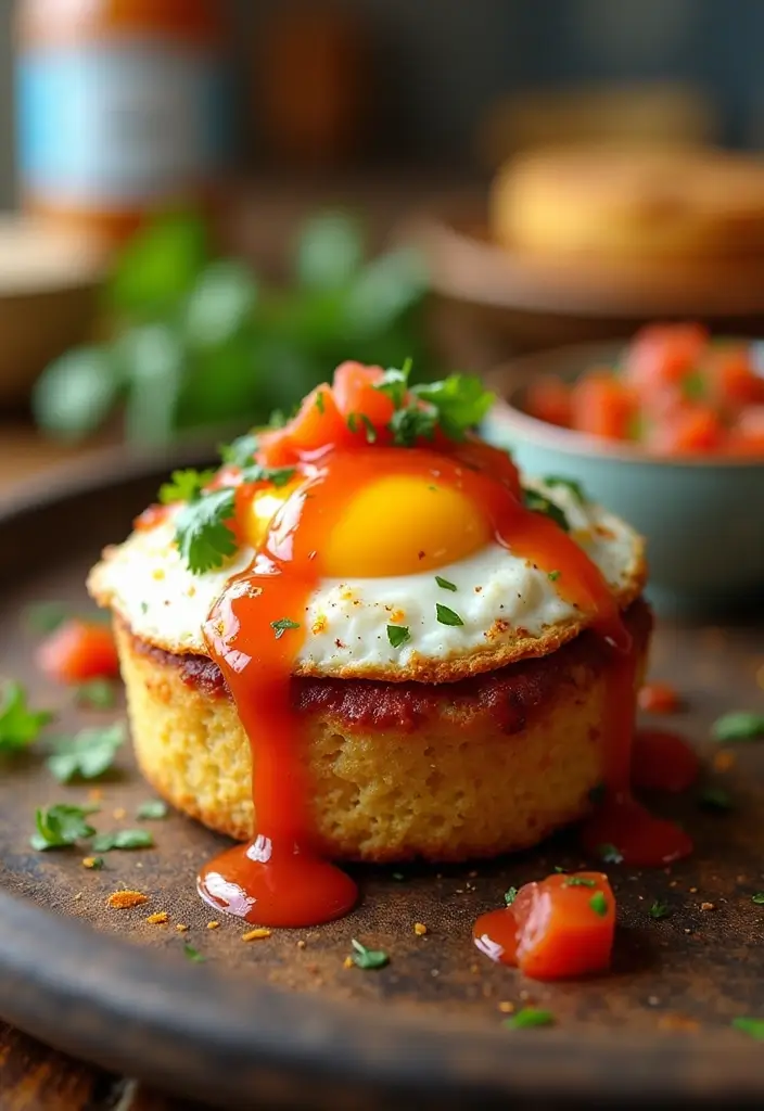 25 English Muffin Breakfast Recipes That Start the Day Right 137 25 English Muffin Breakfast Recipes That Start the Day Right - 21. Spicy Salsa and Egg Muffin