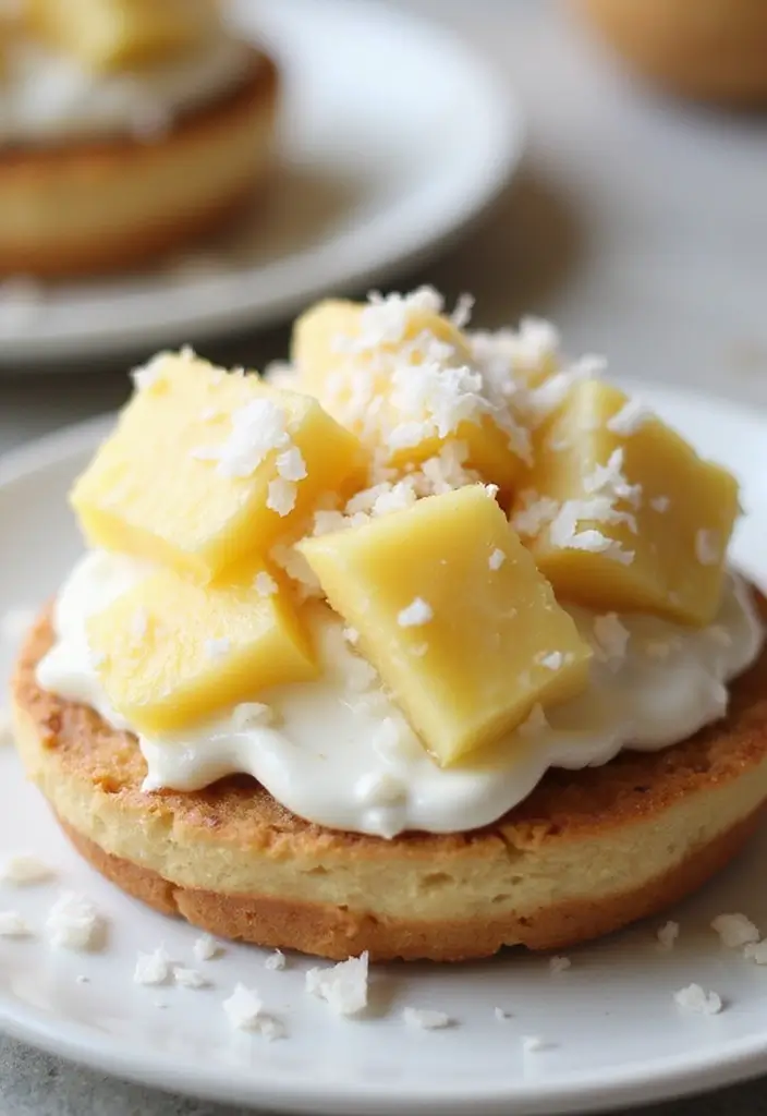 25 English Muffin Breakfast Recipes That Start the Day Right 161 25 English Muffin Breakfast Recipes That Start the Day Right - 25. Tropical Breakfast Muffin