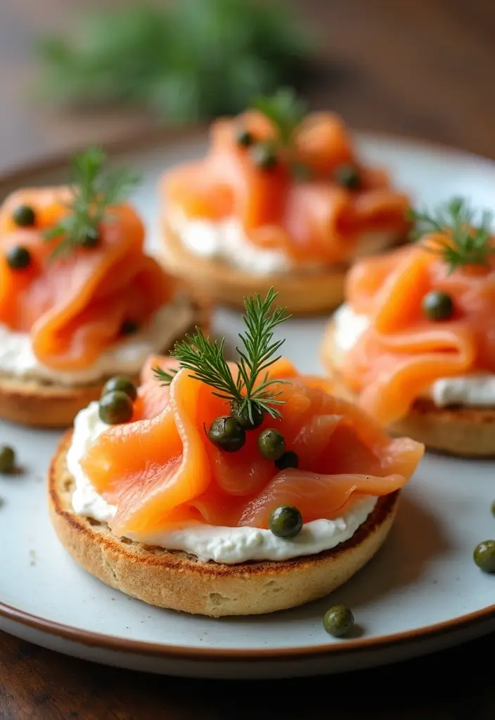 25 English Muffin Breakfast Recipes That Start the Day Right 29 25 English Muffin Breakfast Recipes That Start the Day Right - 5. Smoked Salmon and Cream Cheese Delight