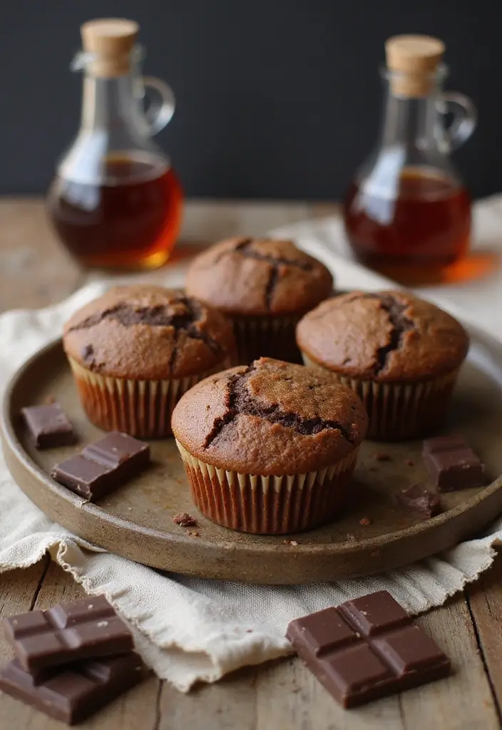 25 Healthy Chocolate Muffin Recipes for Guilt-Free Indulgence - 17. Maple Chocolate Muffins