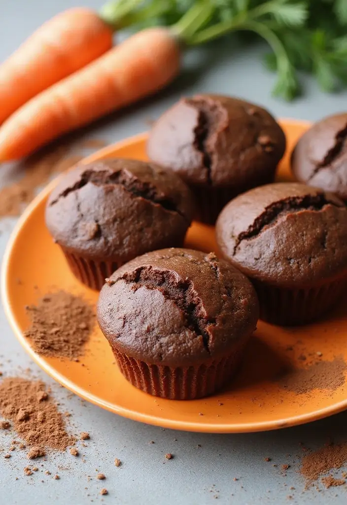 25 Healthy Chocolate Muffin Recipes for Guilt-Free Indulgence - 18. Carrot Chocolate Muffins