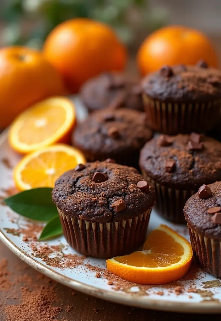 25 Healthy Chocolate Muffin Recipes for Guilt-Free Indulgence - 19. Chocolate Orange Muffins