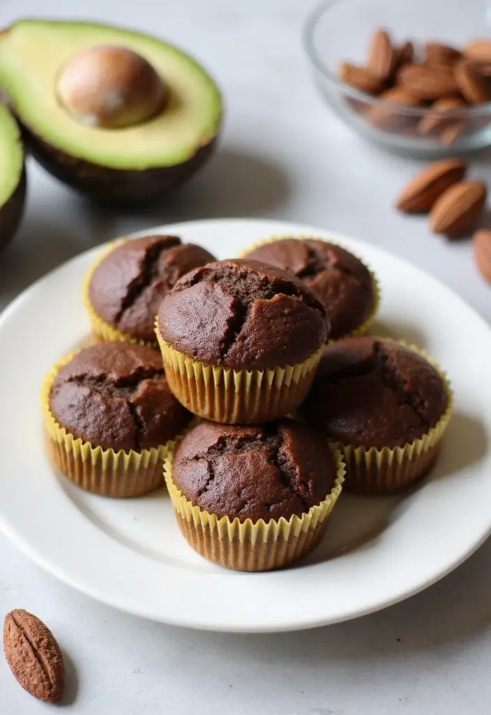 25 Healthy Chocolate Muffin Recipes for Guilt-Free Indulgence - 2. Avocado Chocolate Muffins
