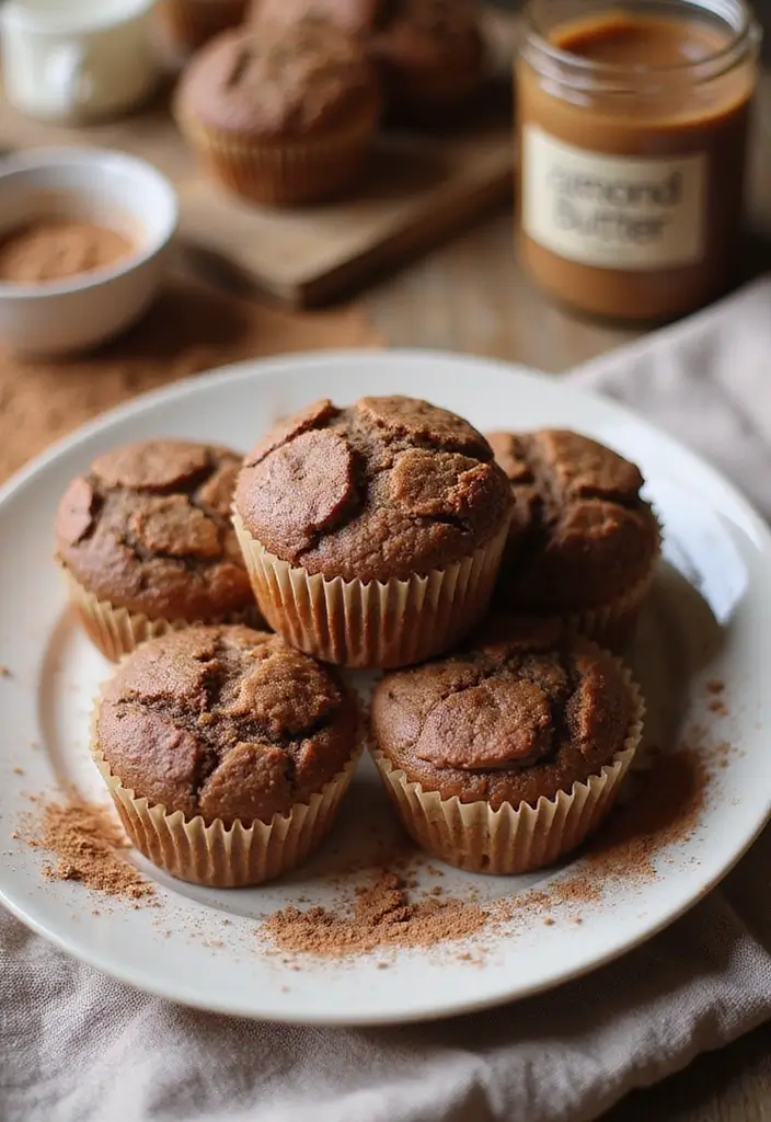 25 Healthy Chocolate Muffin Recipes for Guilt-Free Indulgence - 5. Cocoa Almond Butter Muffins