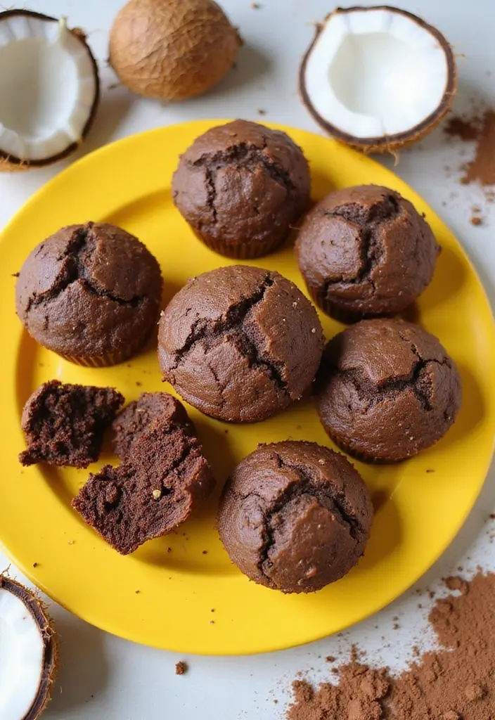 25 Healthy Chocolate Muffin Recipes for Guilt-Free Indulgence - 7. Coconut Flour Chocolate Muffins