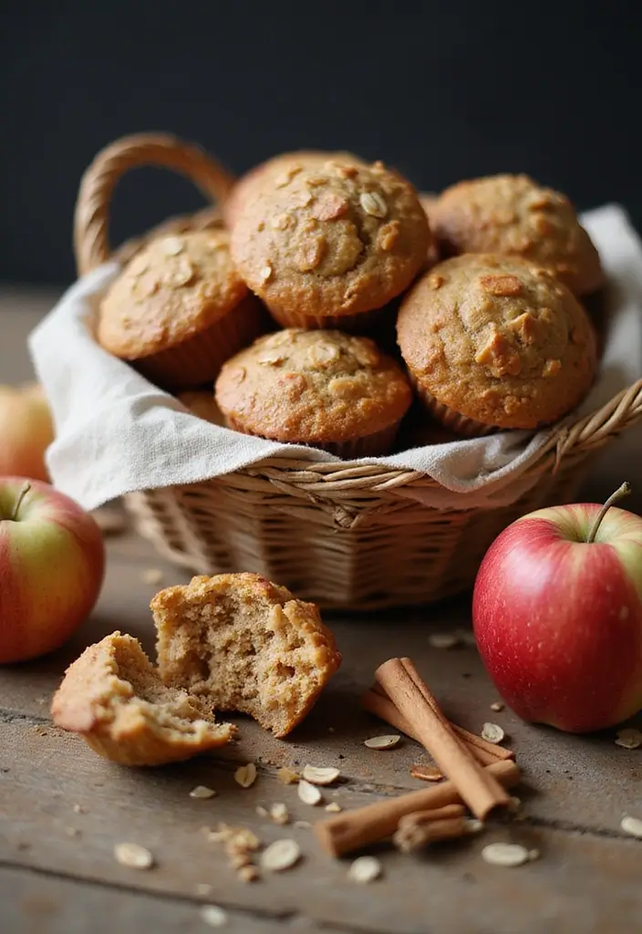 25 Healthy Fall Muffin Recipes That Warm the Season 8 25 Healthy Fall Muffin Recipes That Warm the Season - 2. Apple Cinnamon Oat Muffins