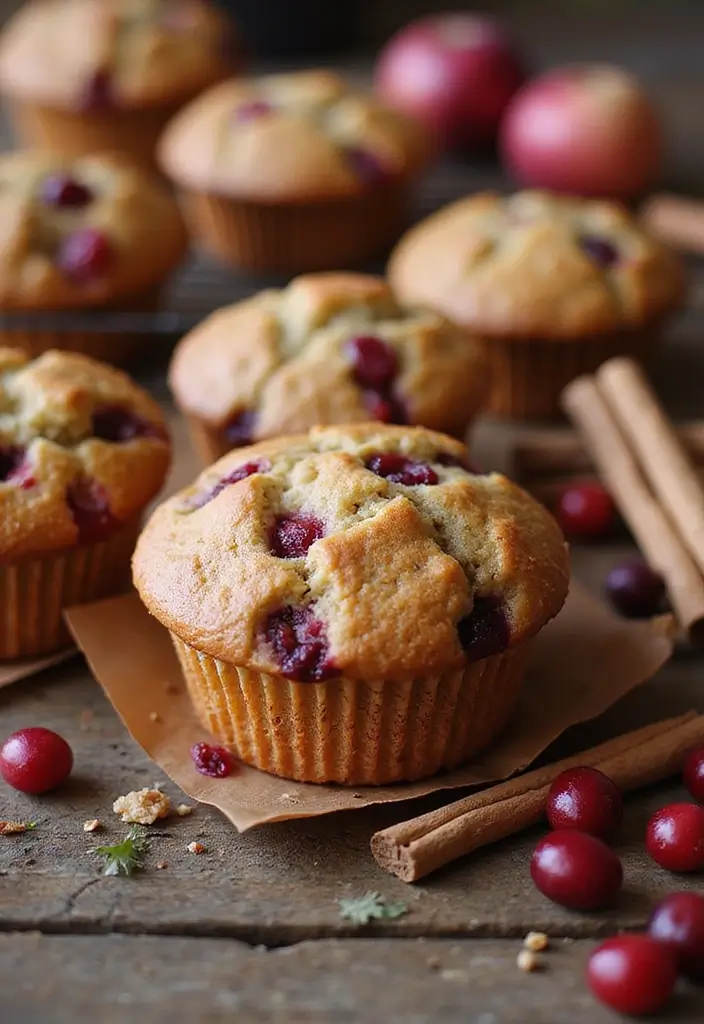 25 Healthy Fall Muffin Recipes That Warm the Season 136 25 Healthy Fall Muffin Recipes That Warm the Season - 22. Spiced Cranberry Muffins