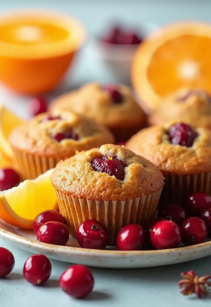 25 Healthy Fall Muffin Recipes That Warm the Season 46 25 Healthy Fall Muffin Recipes That Warm the Season - 8. Cranberry Orange Muffins